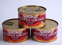 Ассорти мясное рубленое тушеное